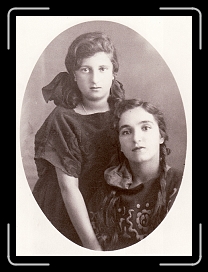 E-Shulamit Israelstam and Ethel Hoffman at Hebrew School in Shavel * 1786 x 2423 * (1.29MB)